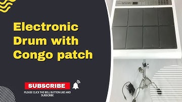 Electronic Drum with Congo patch on Roland Pad || Devanand Priyadarshi || makemysound.in