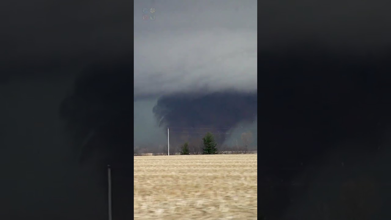 Large Violent Tornado hits Keota Iowa area yesterday 3/31/23