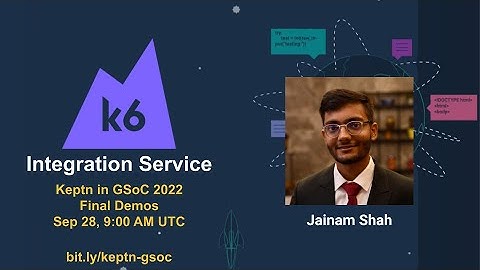 k6 Integration Service for Keptn - GSoC Project Demo