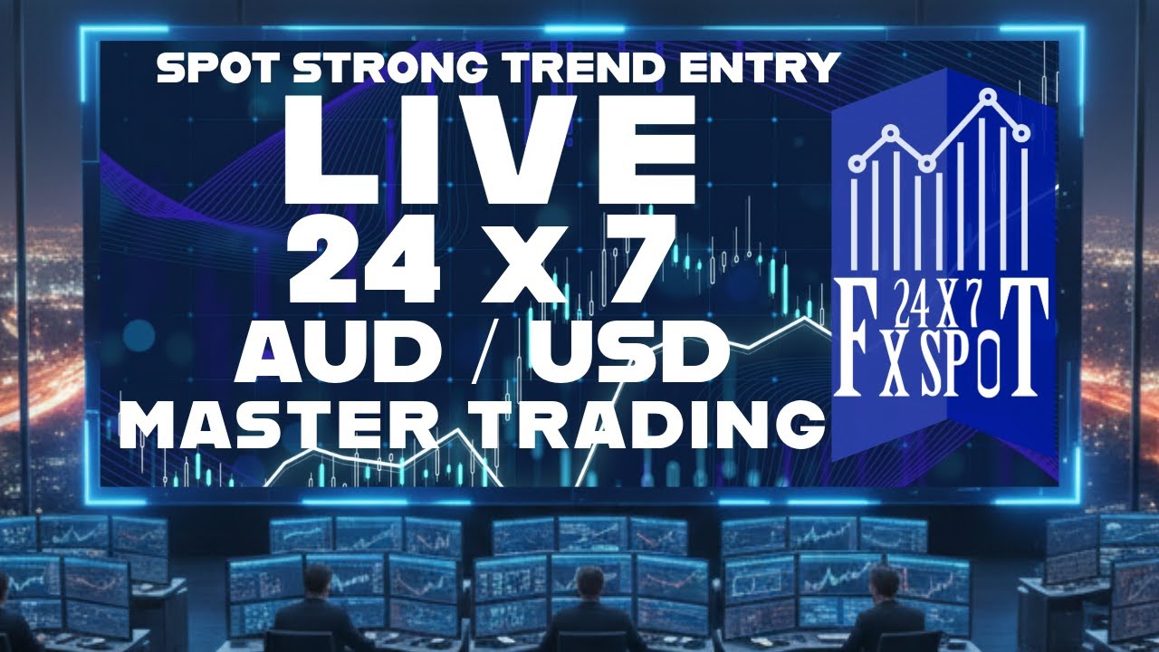 🔴 AUDUSD LIVE 24/7 – Real-Time Aussie Dollar Supply & Demand Analysis (15m Chart)