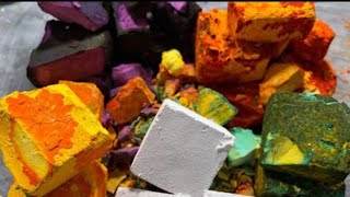 Soft dyed block crush of gym chalk #oddlysatisfying @boymomasmr screenshot 4