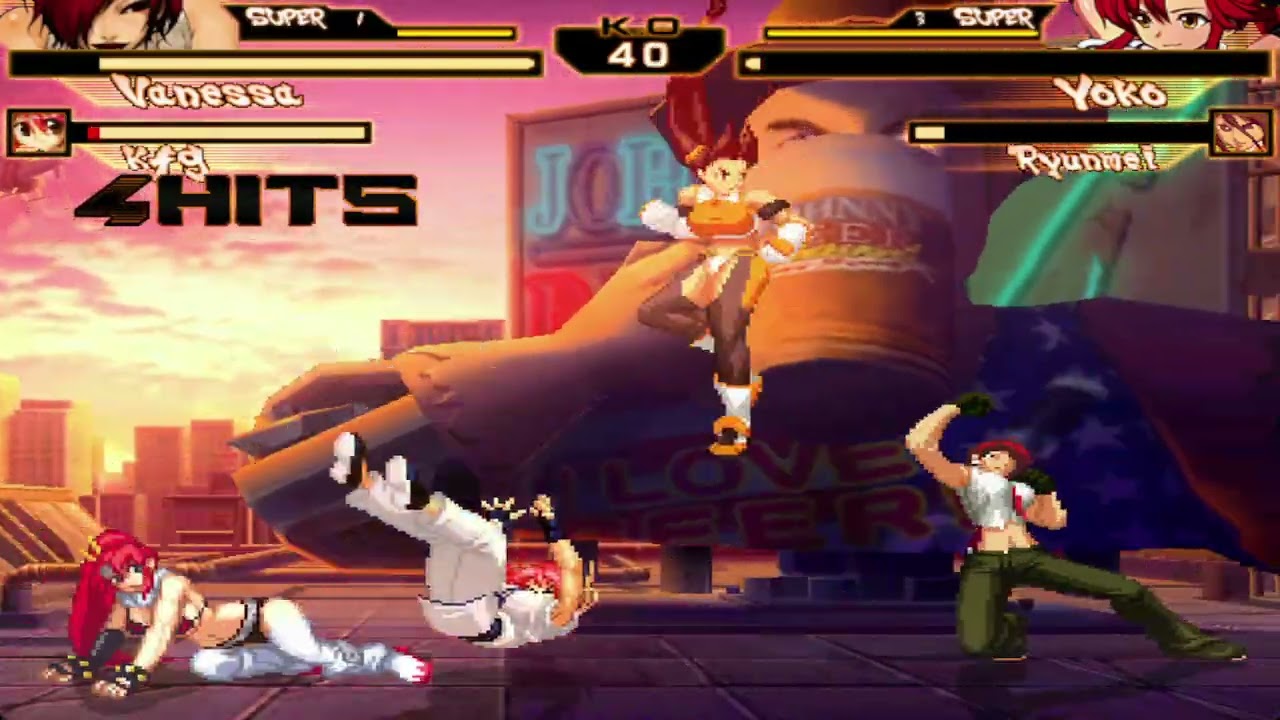 CAPCOM VS. SNK: TAG TEAM 3.0- VANESSA & KFG VS. YOKO & RYUNMEI 2-4-26 