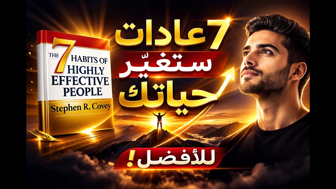 7 عادات تغيّر حياتك | ملخص كتاب  العادات السبع للأشخاص الأكثر فعالية 🔥 – للكاتب العالمي ستيفن كوفي