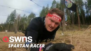 This man, who lost both his legs, now competes in Spartan Races and marathons | SWNS