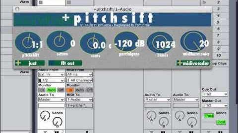 Soundhack +pitchsift Harmonizing