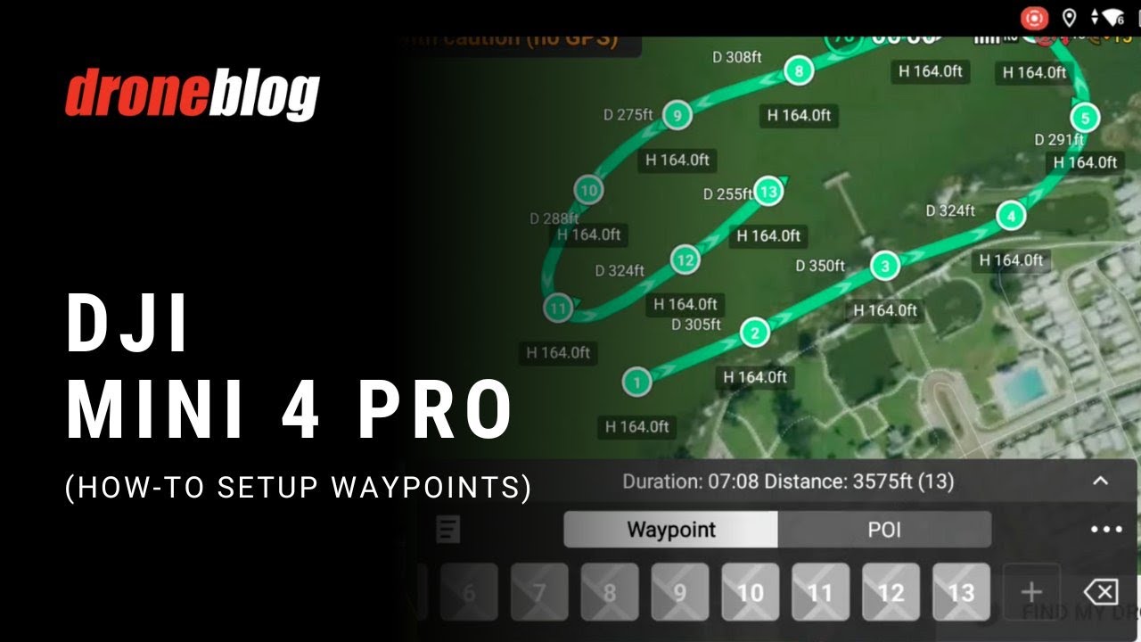 DJI Mini 3 Pro Waypoints (Explained for Beginners) - Droneblog