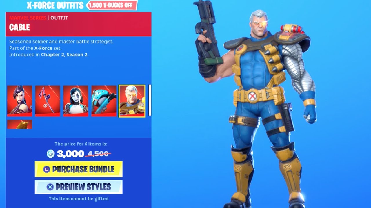 *NEW* XMEN Skin BUNDLE..! (Marvel Item Shop) Fortnite Battle Royale