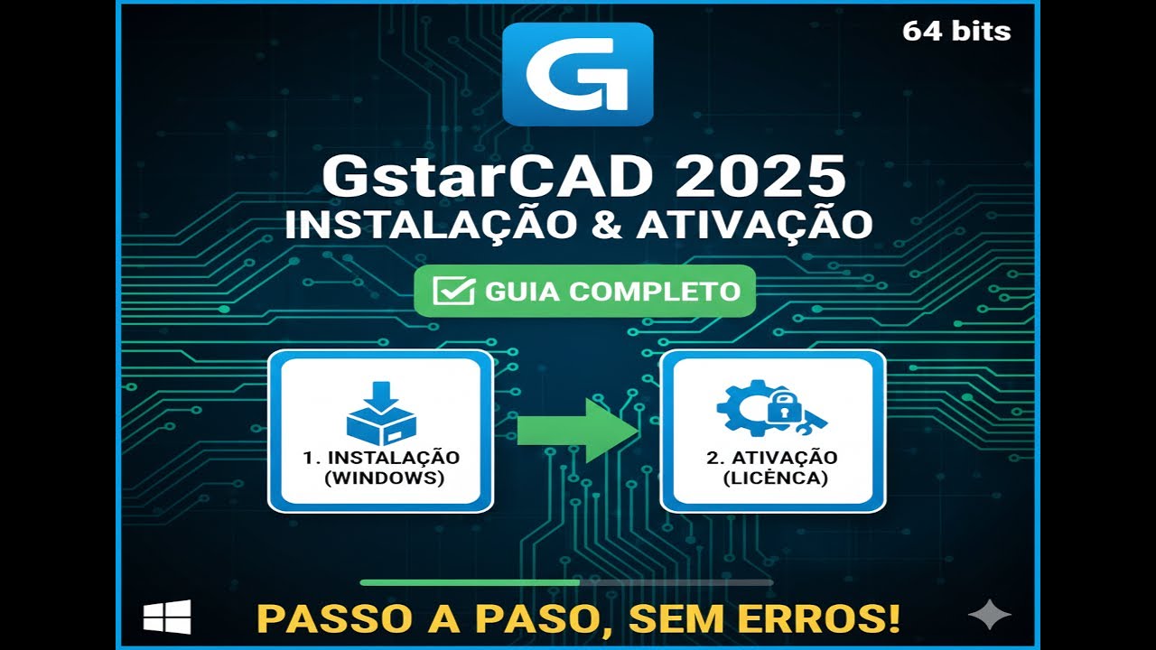 GstarCAD 2025: Guia Completo de Instalação e Ativação no Windows - YouTube