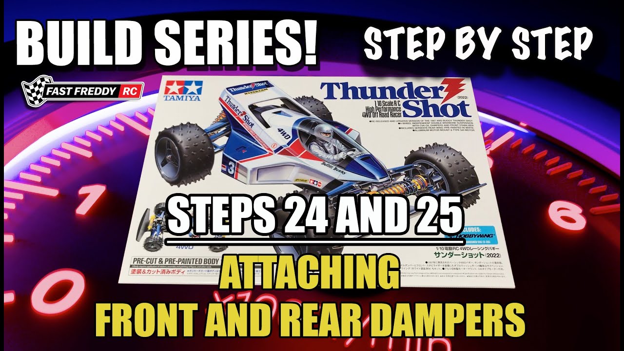 Tamiya ThunderShot (2022) - Steps 24 and 25 - Attaching the Front