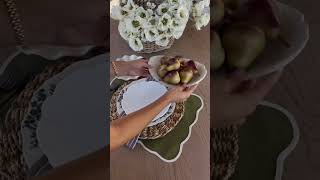 Because the tablescape is JUST as important as the turkey in our opinion😉⁠