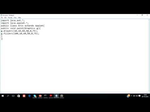 Abstract window toolkit - Drawing Arcs in applet
