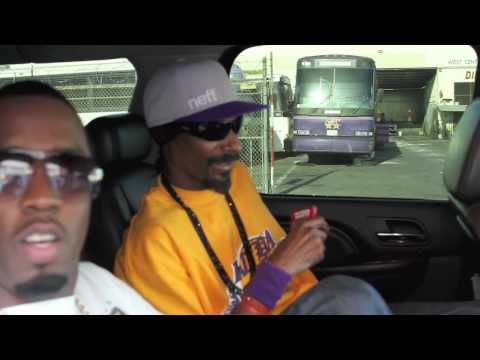 Snoop Dogg and P Diddy Going to the Laker Game