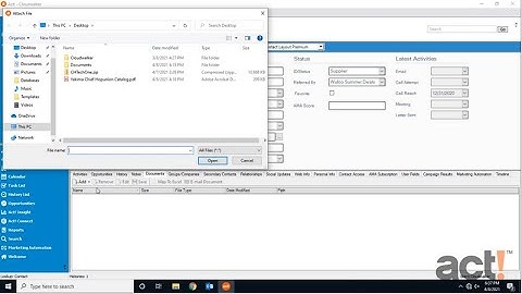 Act! Premium Training Videos - Adding a Document