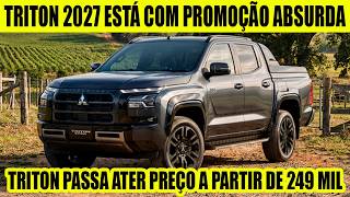 NOVA MITSUBISHI TRITON TEM REDUÇÃO DE PREÇOS EM TODAS AS VERSÕES