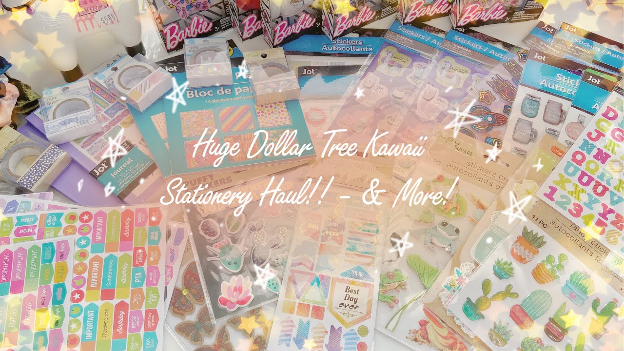 HUGE Kawaii Dollar Tree Haul!! 🌟-Stationery & More!! - YouTube