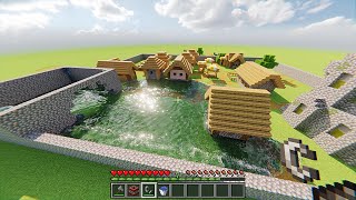 Realistic Village Flood in Minecraft