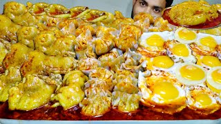 Lal Lal Momo 😱 Egg Poach & Lal Lal Mutton Fat Curry | Mega Food Challenge | Bengali Food 1