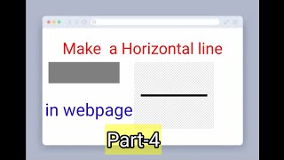 How to make a horizontal line in our webpage.