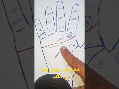 مازن البيضاني خط القلب طويل جدا في الكف