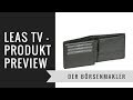 Leas tv der brsenmakler  slim wallet ultra flach echt leder geldbrse unisex geldbeutel