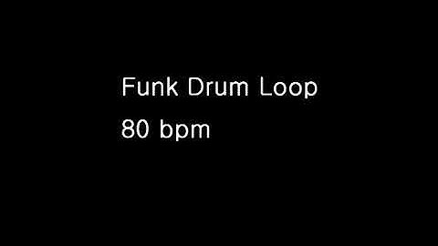 Funk Drum Loop 80bpm