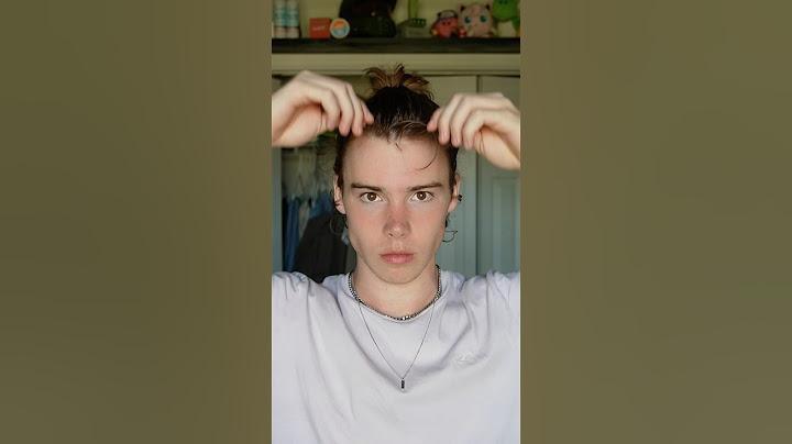 Styling my hair in a man bun for the first time