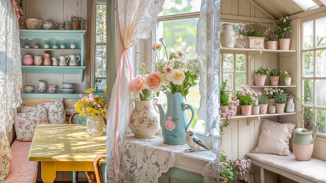 Vintage Cottage Charm: Shabby Chic & Pastel Cottagecore Decorating Ideas