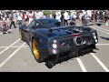 Rare pagani zonda tricolore w startup