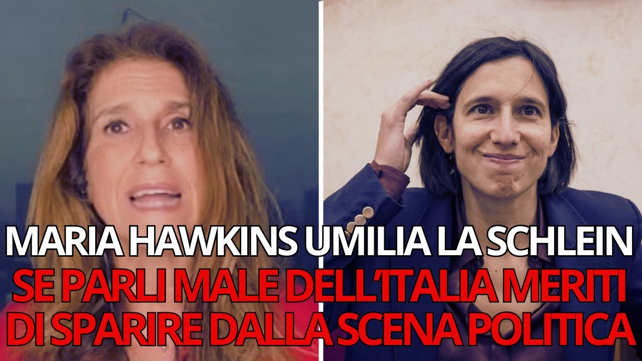 Maria Luisa Hawkins Non Perdona Elly Schlein e Ridicolizza la Segretaria  del PD - YouTube