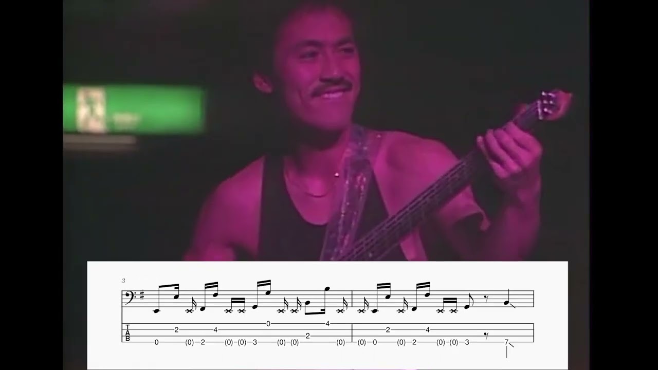 Casiopea - Asayake Live 1985 Bass Intro Transcription - YouTube