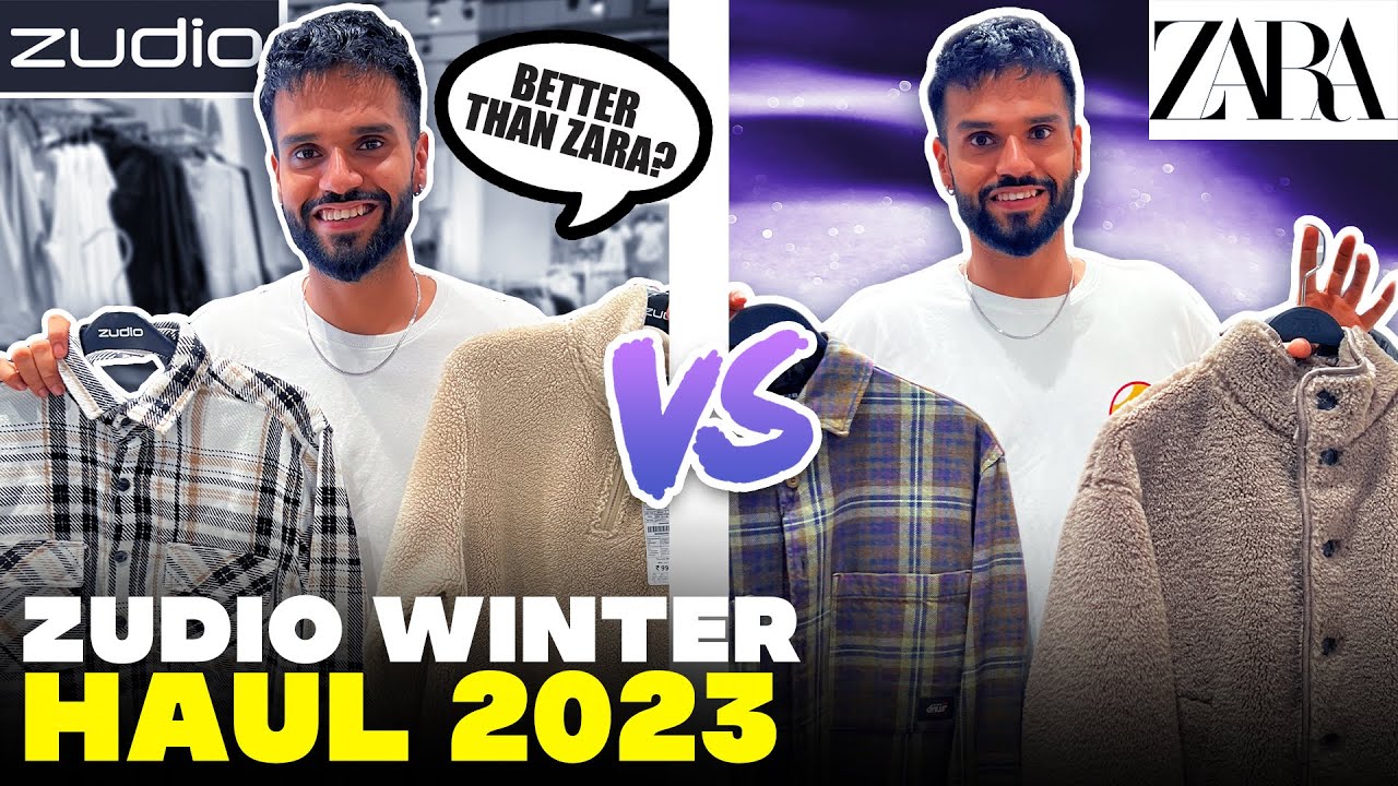 ZUDIO Banned For Copying ZARA & H&M ?  Zara vs Zudio Winter Haul 2024 | BeYourBest Fashion San Kalra
