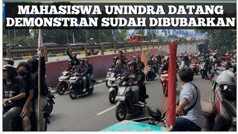 Riuh🔥Saat Para Mahasiswa Unindra Datang, Terlanjur Demonstran Sudah Dibubarkan