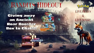 Giving Away an Ancient Roar Booster Box to Chat! Pokemon Card Giveaway & Live TCG Openings!