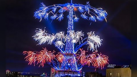 Le Feu d’artifice à Paris 14 juillet 2021￼