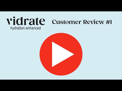 ViDrate zero sugar drink helps you drink more water...with added vitamins! Customer review - Sarah - video from ViDrate
