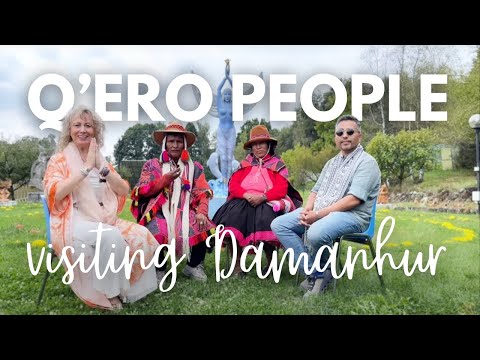 Q'ero shamans from the Peruvian Andes visit the crystal spiral of Damanhur