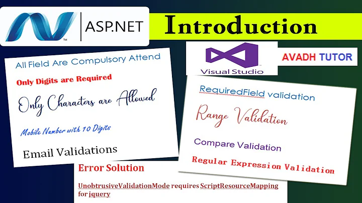 asp.net validation | all validation in asp.net | UnobtrusiveValidationMode | avadh tutor