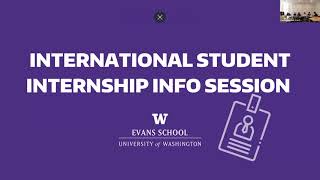 International Student Internship Info Session (March 2024)