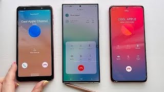 Samsung Galaxy A7 vs Samsung Note 20 Ultra vs S20 Plus / Conference & incoming & outgoing calls screenshot 1