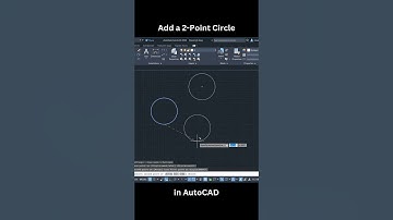How to Add a 2-Point Circle in AutoCAD | Quick & Easy Tutorial #shorts