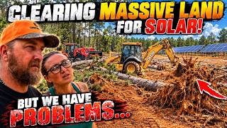 This Solar Project Is WAY Bigger Than We Thought! tiny house, homesteading, off-grid, tractor