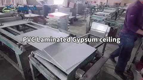 PVC Laminated Gypsum Ceiling tiles production