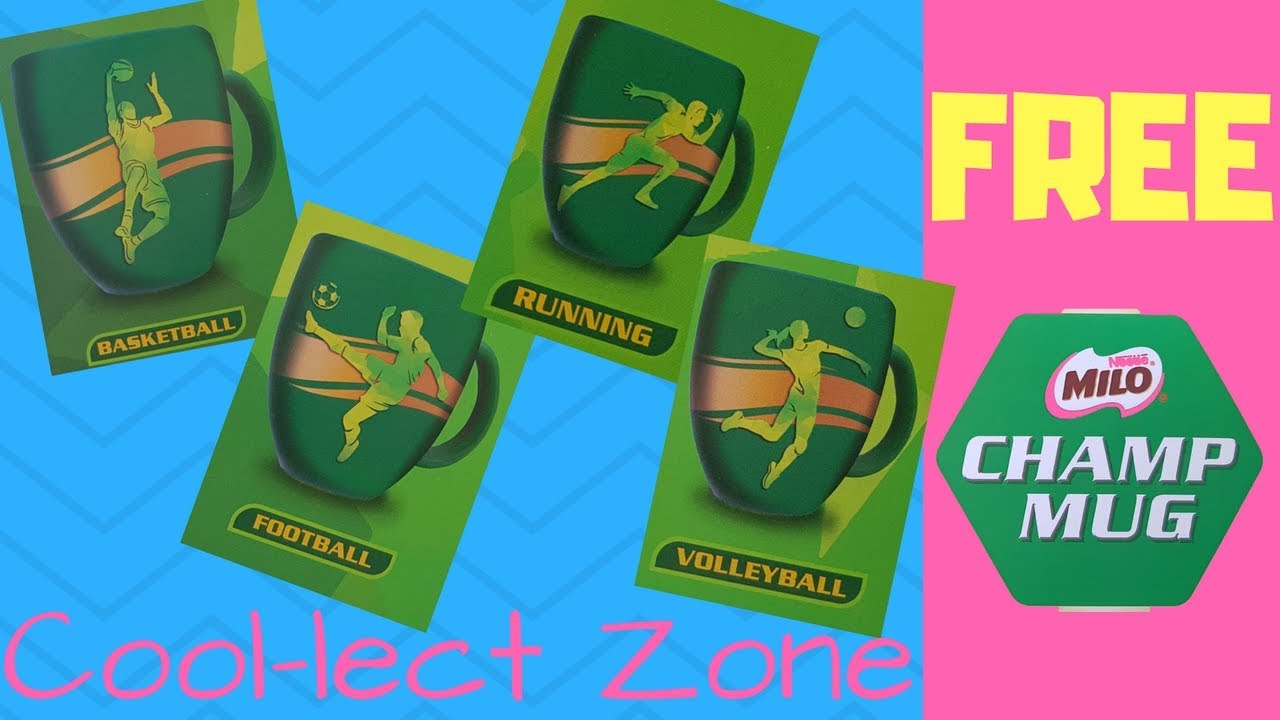 FREE - MILO Champ Mug Complete 4 Designs