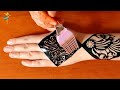 New simple trick mehndi design with sticker  easy mehndi design  henna designs 2021