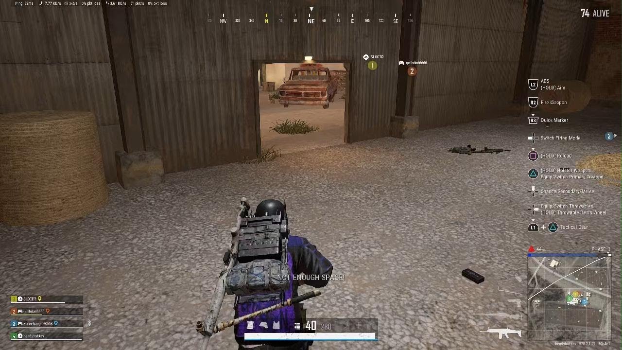 PUBG: BATTLEGROUNDS sniper shot while in the whip 🛻