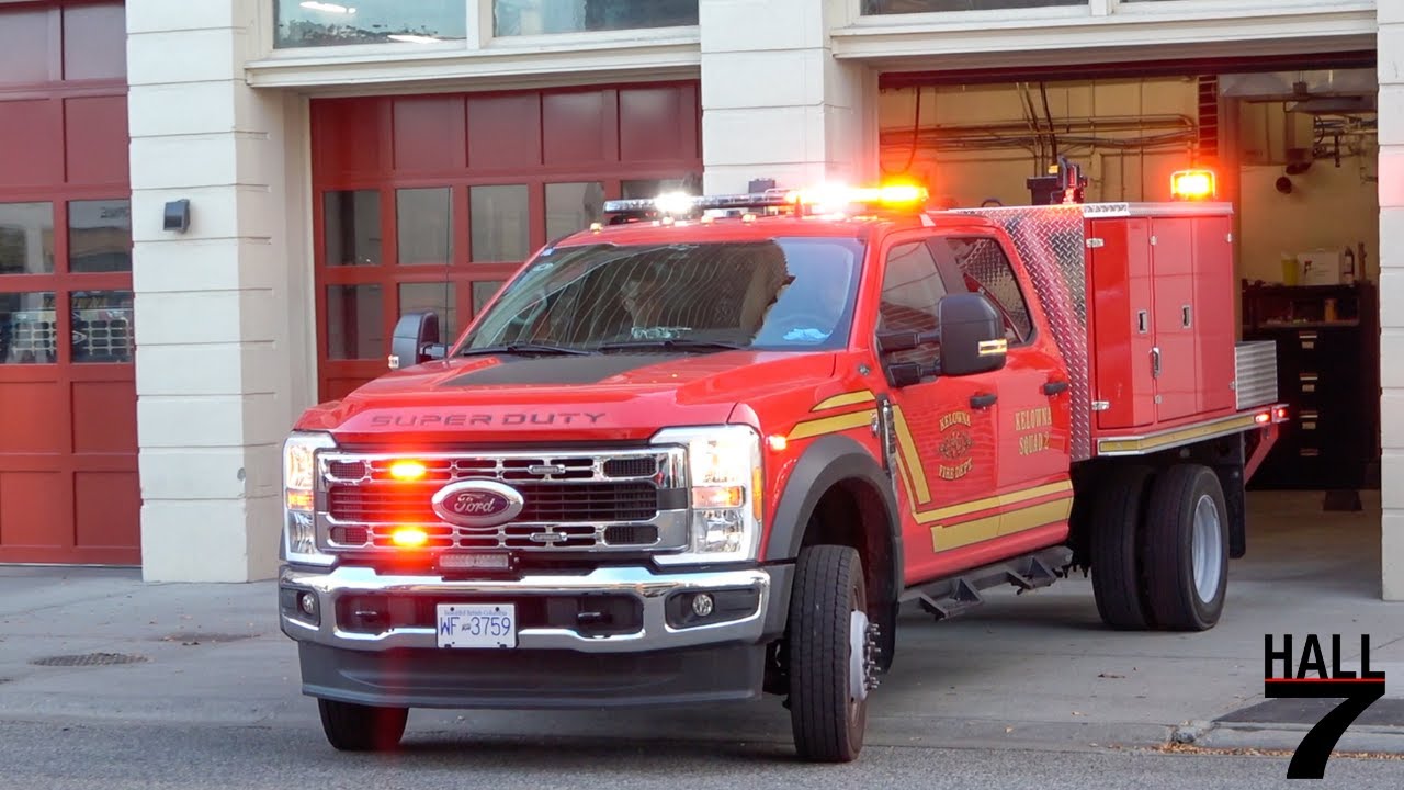 Kelowna Fire Department - Squad 2 Responding
