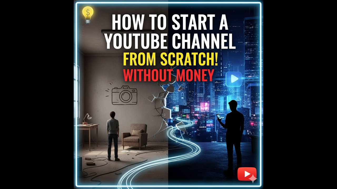 How to start a YOUTUBE channel, without money. - YouTube
