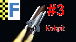 FlightGear 2020 (35) | Space Shuttle/Wahadłowiec Kosmiczny #3 - Kokpit