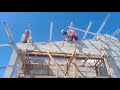 Steel truss roofing  metal rafters steel roof framing  installation