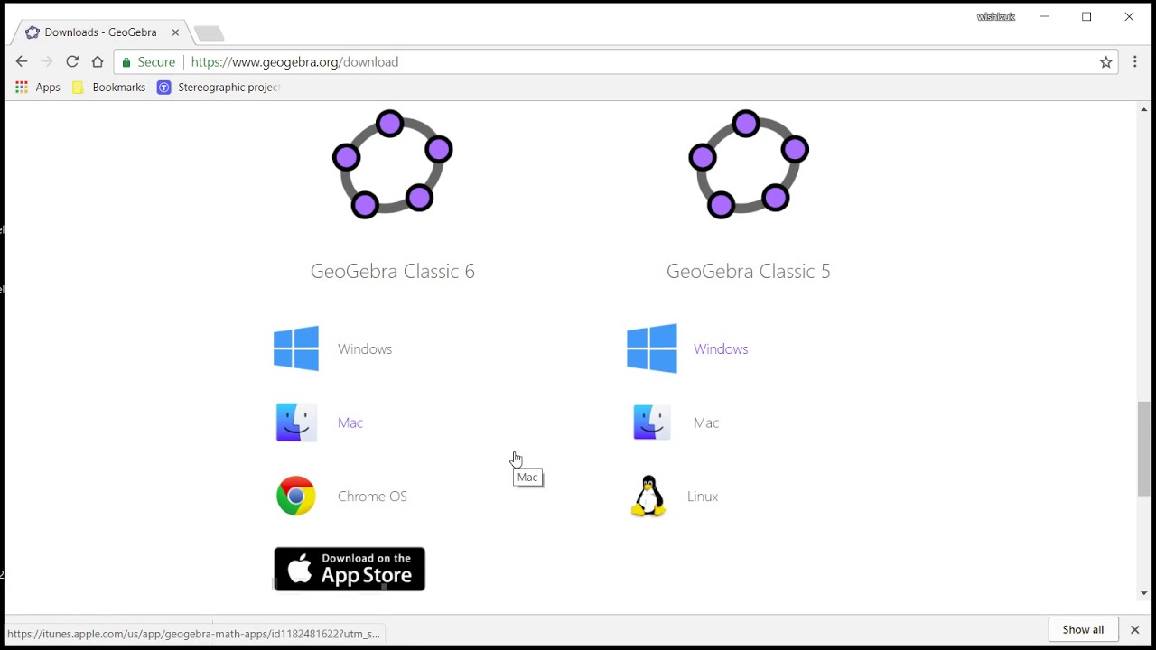 geogebra classic 5 chrome download